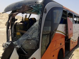 Autobusová havária v Egypte