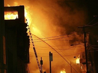 Požiar v textilnej továrni