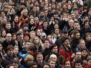 Tisíce študentov v Prahe
