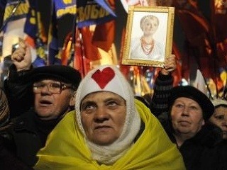 Stúpenci ukrajinskej opozície protestujú