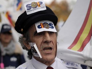 Protest policajtov v Madride