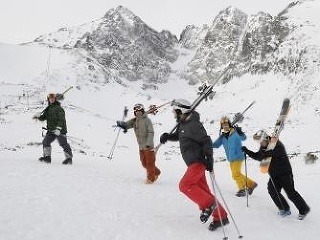 Tatry lyžovanie sneh sedlo