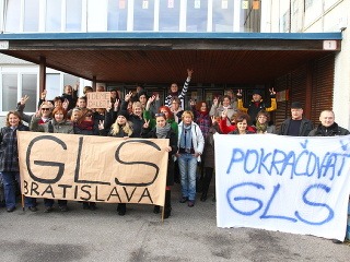 Druhý protest pred Gymnáziom