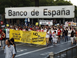 Protesty v Madride proti