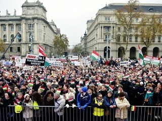 Protinacistická demonštrácia v Budapešti