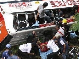Nehoda autobusu v Kolumbii: