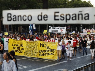 Protesty v Madride proti