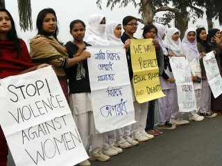 Bangladéšské ženy vyšli do