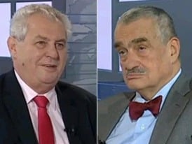 Miloš Zeman a Schwarzenberg