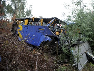 Havária autobusu v Portugalsku