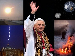 Rezignácia pápeža, meteorit, asteorid