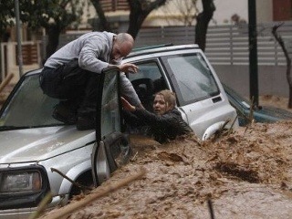 Záplavy v Grécko