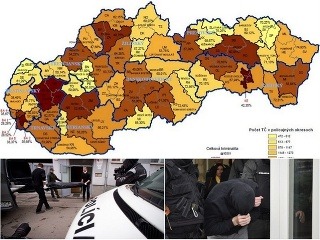 Podrobná MAPA kriminality: Pozrite