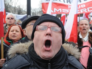 Poliaci protestovali pred ruskou