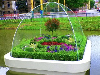 Plávajúce záhrady rozkvitli na