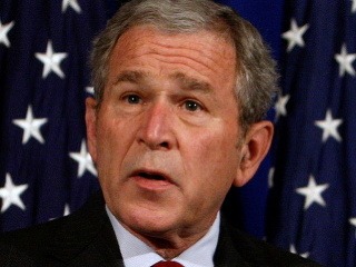 Bývalý prezident Bush prvykrát