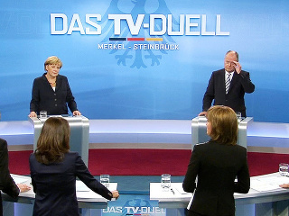 Angela Merkelová a Peer