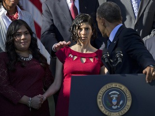Pohotový Obama: Tehotná žena