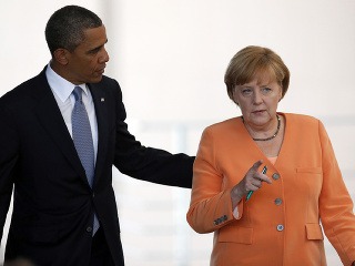 Barack Obama a Angela