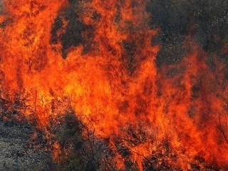 Lesný požiar pri Zuberci