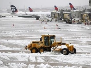 Odhŕňanie snehu na letisku