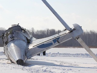 Pri páde ruského lietadla