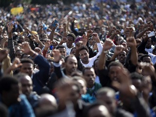 Protesty utečencov v Tel