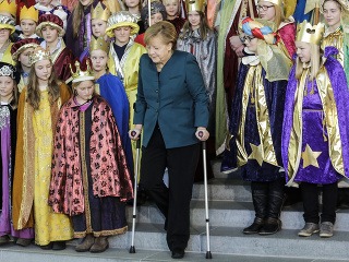 Merkelová sa po úraze