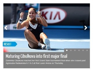 Dominika Cibulková na titulných