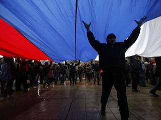 Demonštrácie v krymskom Simferopole
