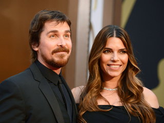 Christian Bale s manželkou