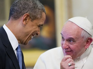Obama a pápež František