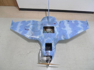 Havarované bezpilotné lietadlo