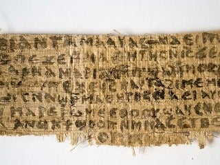Papyrus, ktorý obsahuje slová