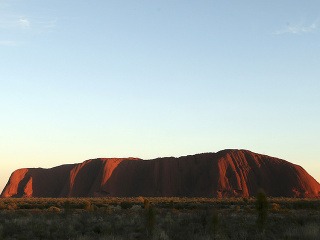 Východ slnka pri Uluru