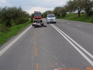 Motocyklista havaroval v Ďurďošíku