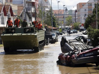 Následky záplav v Bosne