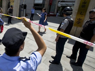 Policajný zásah v čínskych