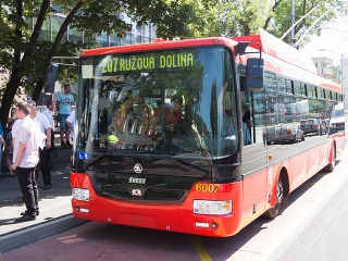 Pohľad na nový trolejbus