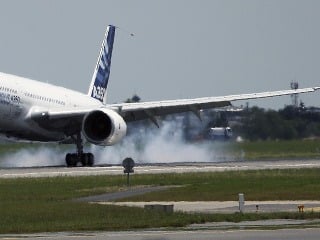 Nový Airbus A350 počas