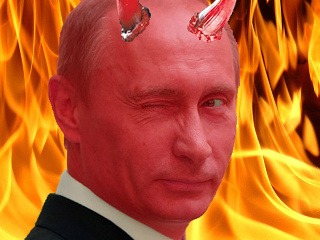 Vladimir Putin ako Satan