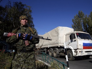 Separatista stráži ruský konvoj