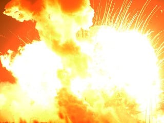 Raketa Antares vybuchla pri