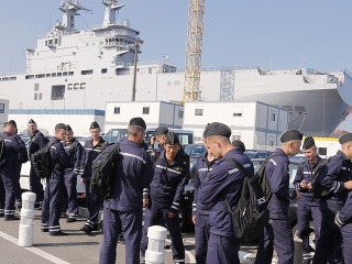 Ruskí námorníci v prístave