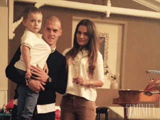 Martin Škrtel s rodinou