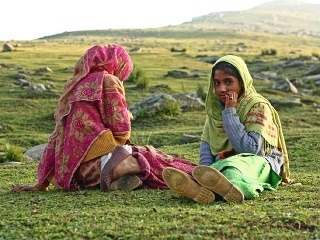 Mladé pastierky, Kašmír, India