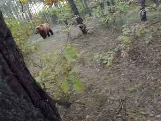 Medveď poriadne vydesil cyklistu,