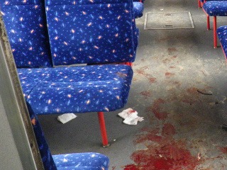Krvavá cesta vlakom: Šialenec