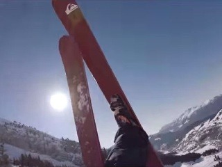 Video profesionálneho lyžiara Candida