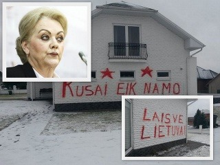 Dcére litovskej političky postriekali
